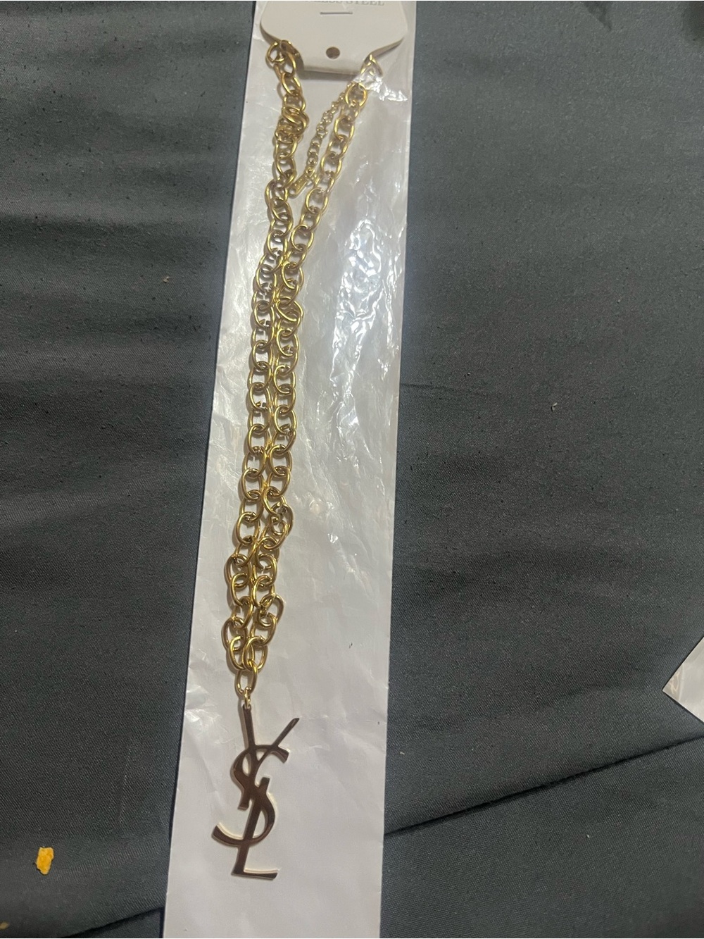 Stainless steel 14 k Gold Chain Necklace  Pendant